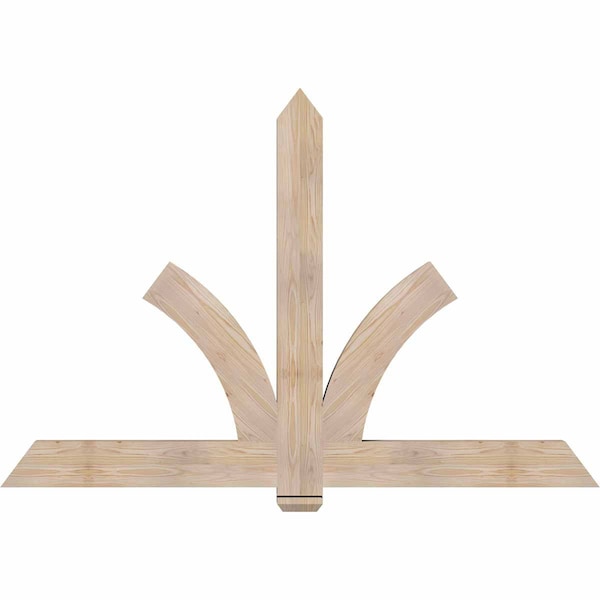 Ekena Millwork Redmond Smooth Timber Gable Bracket, Douglas Fir, 72"W x 48"H x 3 1/2"D x 5 1/2"F, 16/12 Pitch GBW072X48X0406RED00SDF - main